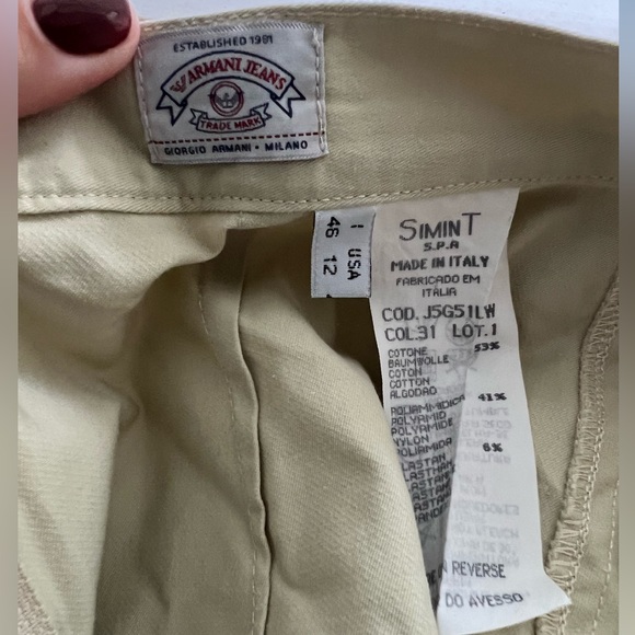 Armani Jeans Light Green Mini Skirt - Picture 7 of 7